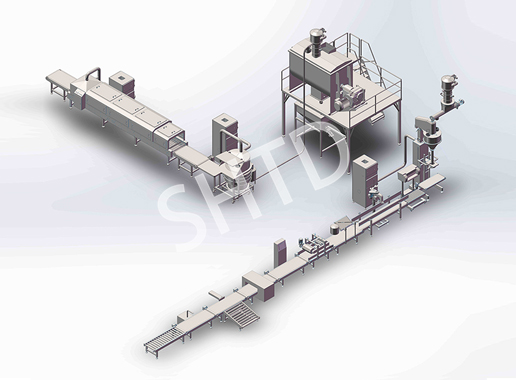 混料和包裝生產線